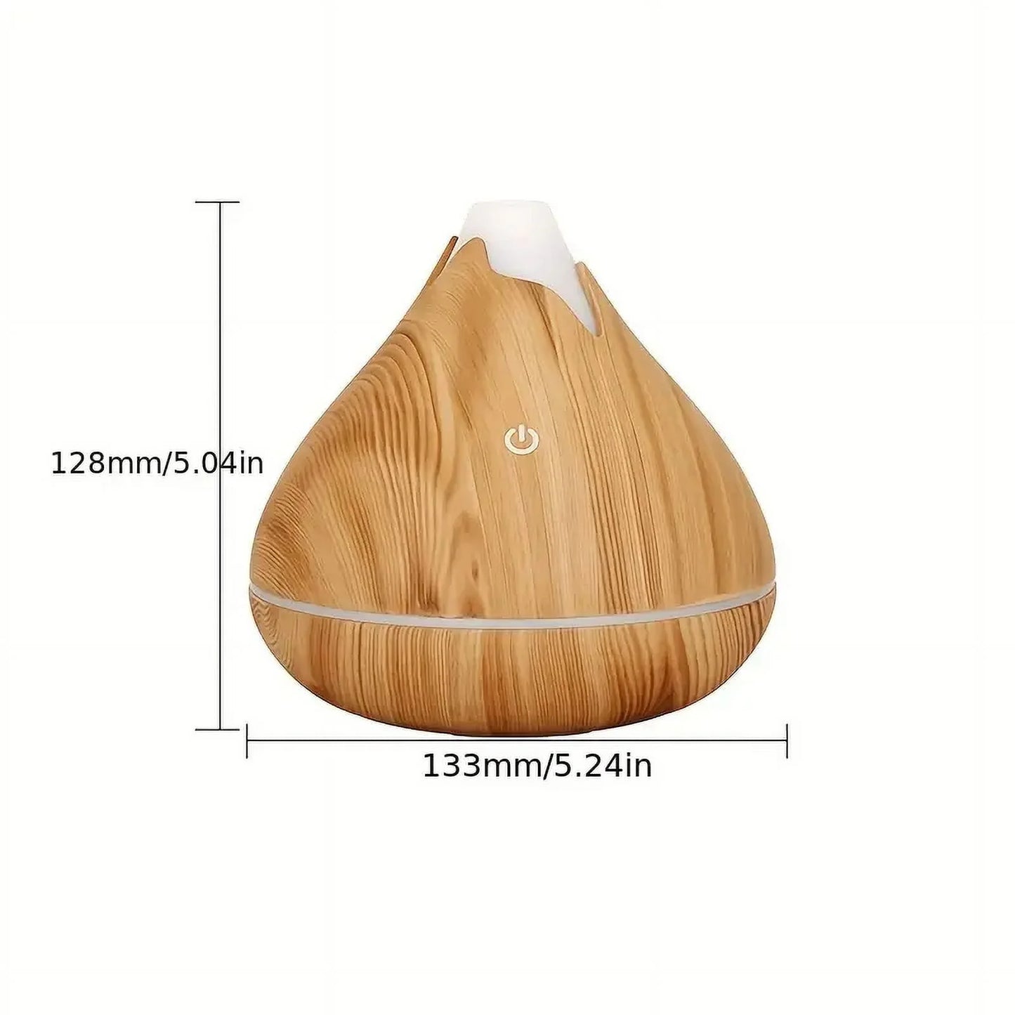 Portable Diffuser Humidifier,Diffusers for Essential Oils,350Ml,Deep Wood Grain