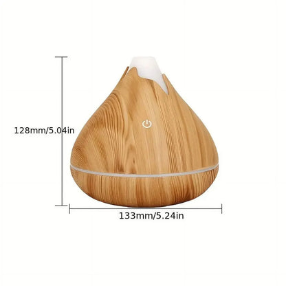 Portable Diffuser Humidifier,Diffusers for Essential Oils,350Ml,Deep Wood Grain