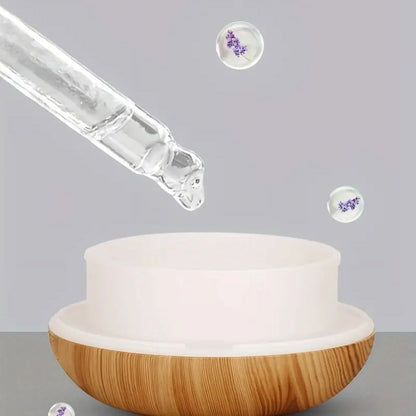 Portable Diffuser Humidifier,Diffusers for Essential Oils,350Ml,Deep Wood Grain